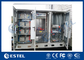 Integrated IP55 Outdoor Triple Bay Racking Telecom Cabinet With Three Doors Air Conditoner Cooling supplier