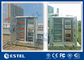 Two Bay Galvanized Steel Outdoor Telecom Cabinets Floor Mounting PEF Heat Insulation supplier