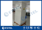 Double Wall Outdoor Telecom Cabinet Galvanized Steel Front Rear Access Fans Cooling supplier