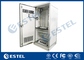 Fans Cooling Galvanized Steel Outdoor Telecom Cabinet IP55 Double Wall With Heat Insulation supplier