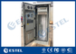 Galvanized Steel Outdoor Telecom Cabinet Single Wall With Heat Insulation Including 38U Rack supplier