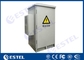 24U Galvanized Steel Outdoor Telecom Cabinet IP55 Air Conditioner &amp; Fans Cooling System supplier