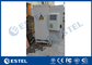 Galvanized Steel Double Wall Heat Insulation Outdoor Telecom Cabinet With Air Conditioner supplier