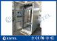 Front and Rear Access One Bay Outdoor Telecom Cabinet Single Wall With Heat Insulation supplier