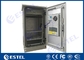 Heat Exchanger Galvanized Steel Outdoor Telecom Cabinet With 19&quot; Rack supplier