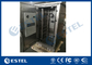 Air Conditioner Cooling Stainless Steel Outdoor Telecom Cabinet With One Front Door And One Back Door supplier
