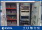 Two Compartments Air Conditioning Outdoor Telecom Cabinet For Equipments And Batteries supplier
