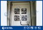 Double Wall Galvanized Steel Outdoor Telecom Cabinet With Four Cooling Fans supplier
