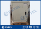 IP55 Two Compartments Outdoor Telecom Cabinet Galvanized Steel Single Wall supplier