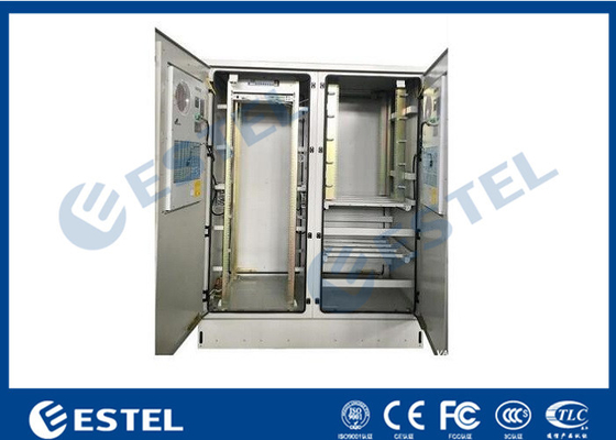 Communication Rack Outdoor Cabinet Two Compartments CE Certificated supplier