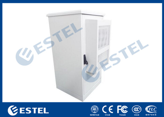 Color Gray RAL7035 Galvanized Steel Outdoor Telecom Enclosure 850X850X1750mm supplier