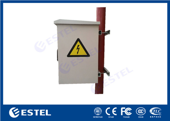 19inch 13U Rustproof Wall Mounted And Pole Mounted IP55 Outdoor Telecom Cabinet With Fans supplier