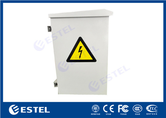19inch 13U Rustproof Wall Mounted And Pole Mounted IP55 Outdoor Telecom Cabinet With Fans supplier