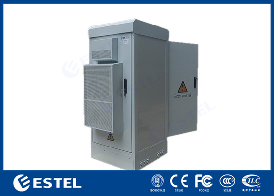 IP55 24U 19inch Uncorrosion Two door Outdoor Enclosure with 1500W Air Conditioner and 2 Fans supplier