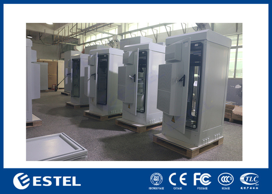IP55 24U 19inch Uncorrosion Two door Outdoor Enclosure with 1500W Air Conditioner and 2 Fans supplier