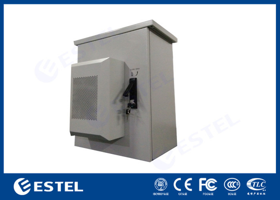 One Compartment 19 Inch IP55 Outdoor Equipment Cabinet Three Point Locking 450mm×460mm×750mm supplier