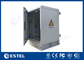 One Compartment 19 Inch Waterproof Outdoor Wall Cabinet Anti Corrosion 1200mm Height supplier