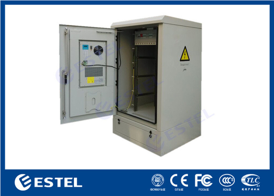 Two Compartments Outdoor Telecom Cabinet 19" Rack For Base Station supplier