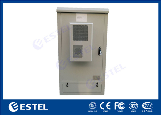Two Compartments Outdoor Telecom Cabinet 19" Rack For Base Station supplier