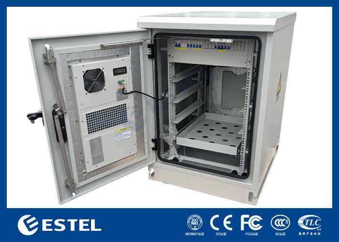 Dual Door 19 Inch Waterproof Outdoor Cabinet IP56 with pDU Floor ...